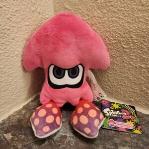 Plush - Inkling Squid, Neon Pink, 10-inch (NEW) - Splatoon 2 - Nintendo